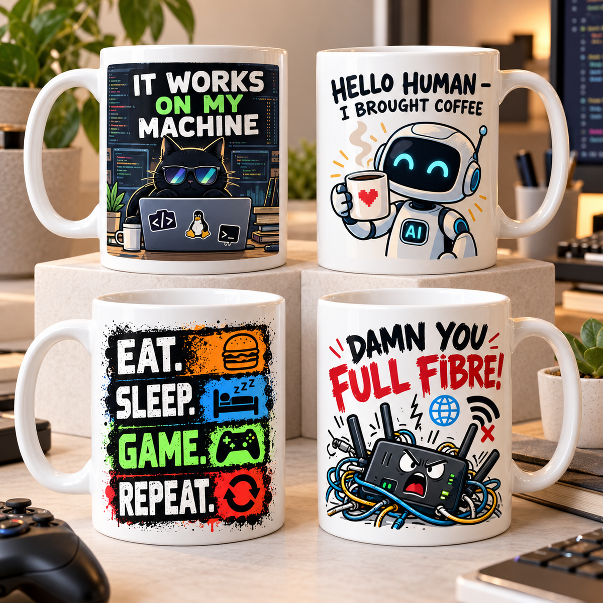 IT, Gamer & Geek Mugs